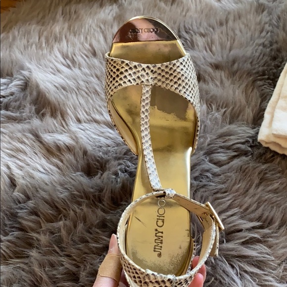 Authentic Jimmy Choo leather platform wedges! - Picture 5 of 10